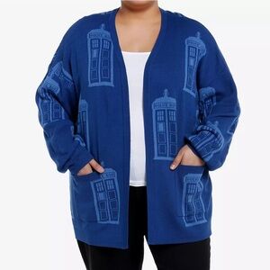 Doctor Who TARDIS Cardigan Plus Size‎ Hot Topic
